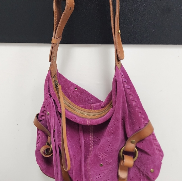 Lucky Brand  Suede Shoulder Bag - Picture 1 of 8